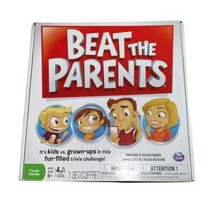 Beat the Parents, Family Trivia Game, Kids vs Grown-Ups, Spinmaster, Complete